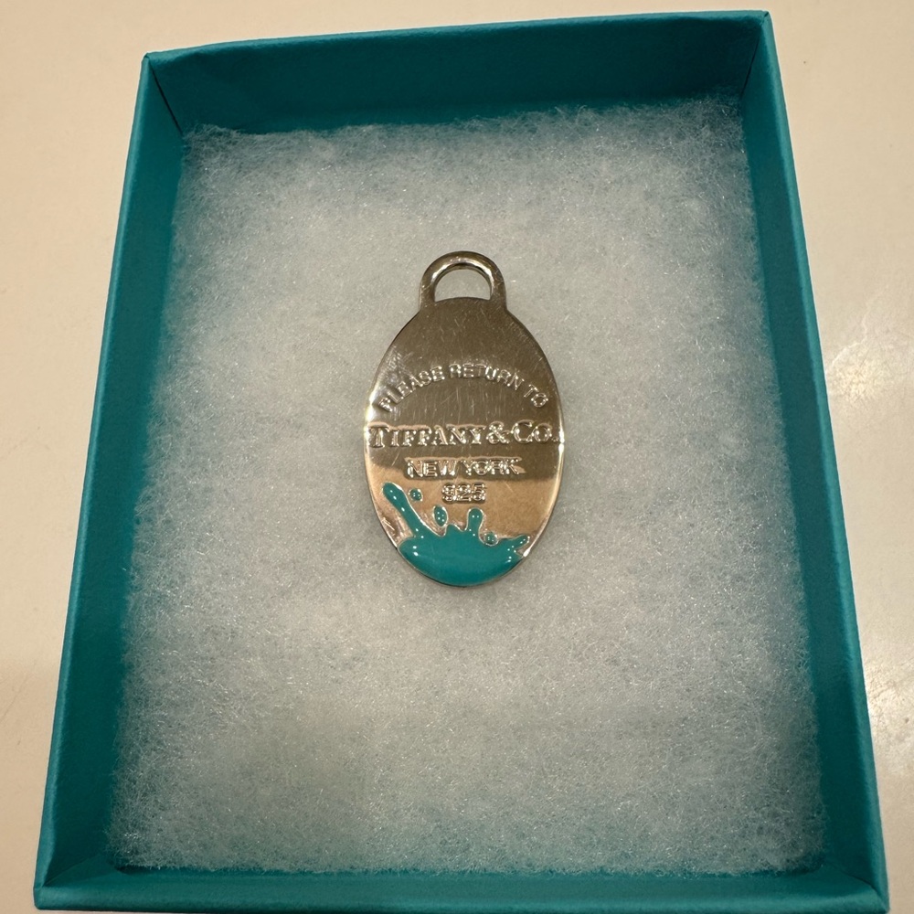 Tiffany & Co. Oval Blue Splash Charm